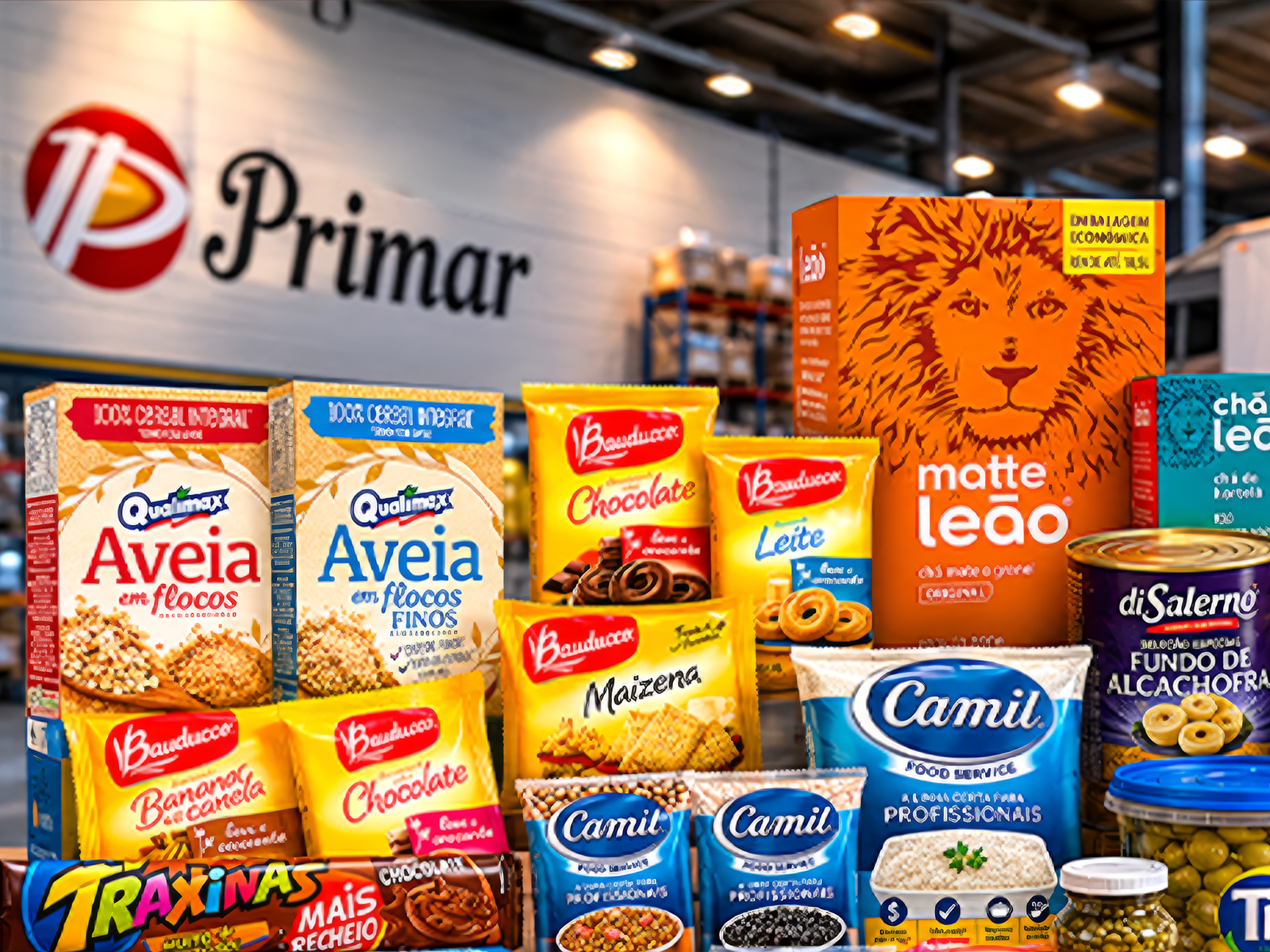 Produtos e estoque da Primar Alimentos